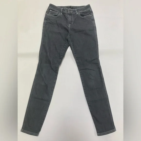 Prana Grey Faded Denim Skinny Jeans - Picture 1 of 7